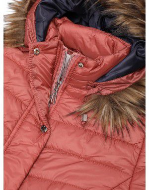 Toddlers Quilted jacket coral 
